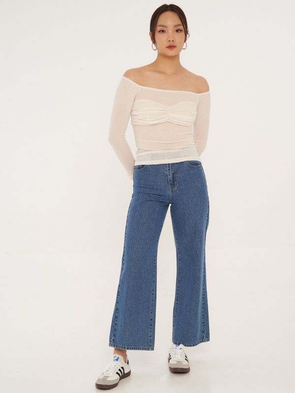 Off Shoulder Long Sleeve Top