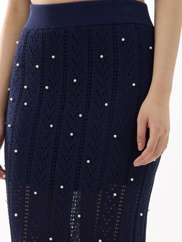 Knit Column Midi Skirt