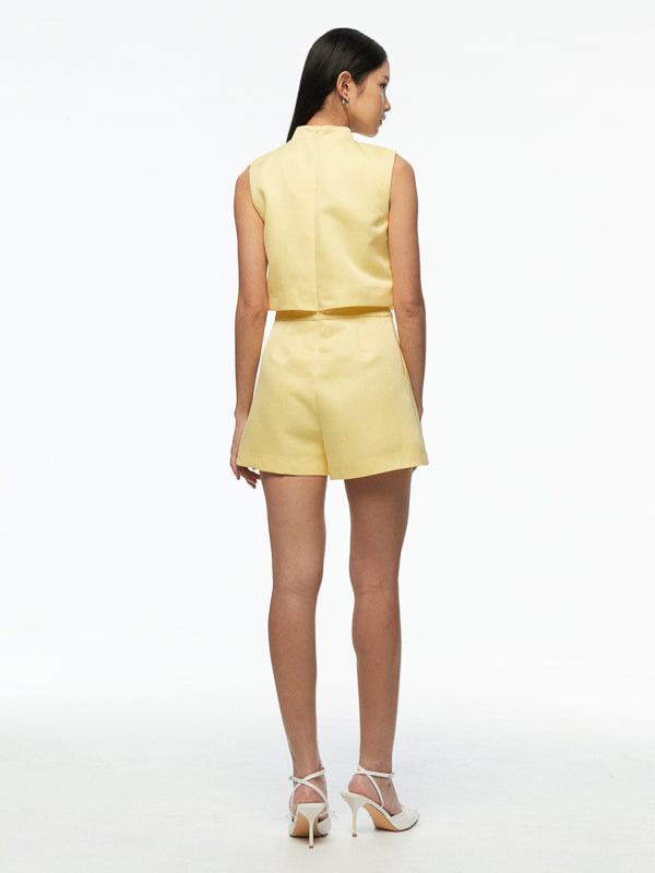 Faux Pearl Detail Playsuit