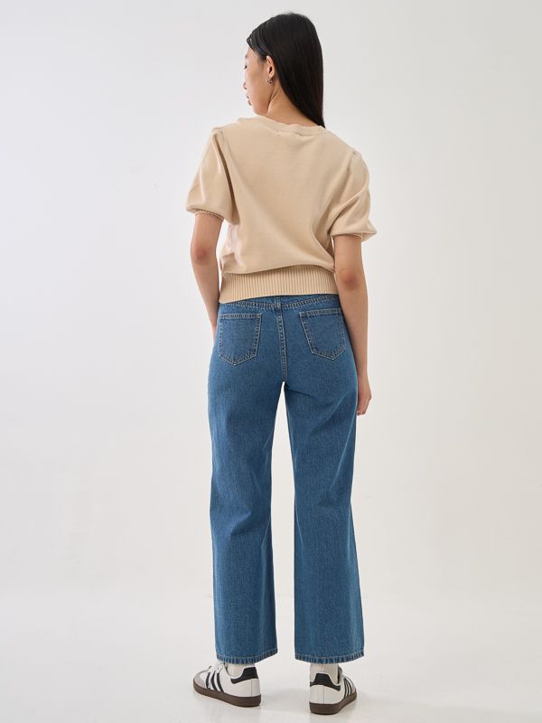 Puff Sleeve Knit Top