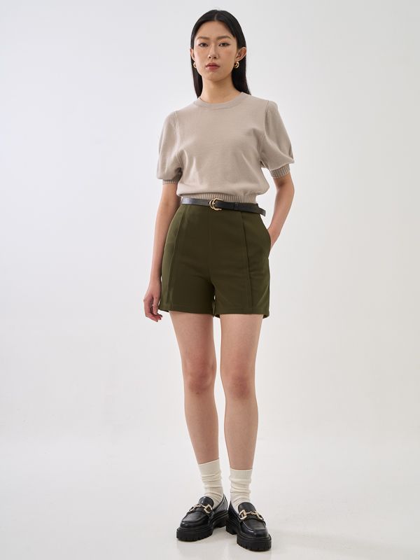 Puff Sleeve Knit Top