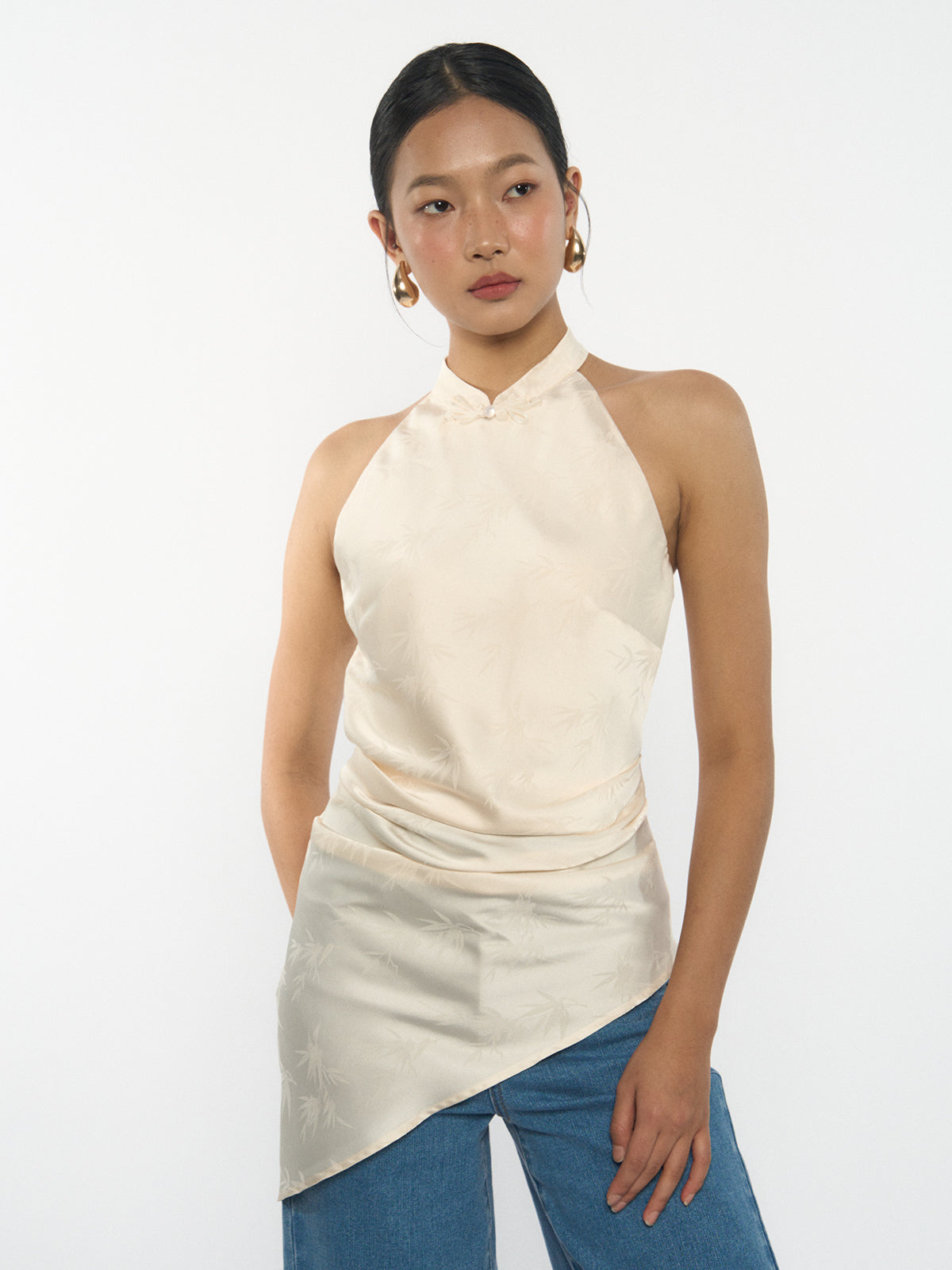 Asymmetric Halter Top