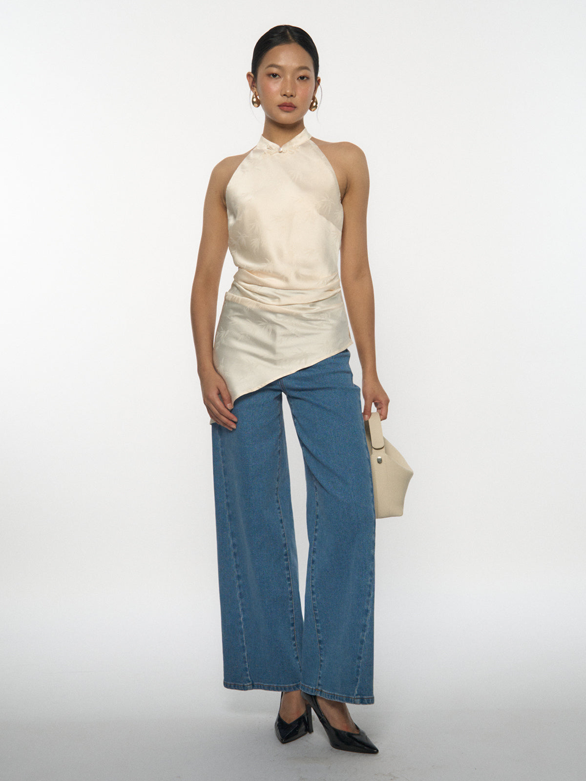 Asymmetric Halter Top