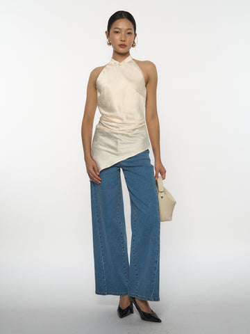 Asymmetric Halter Top