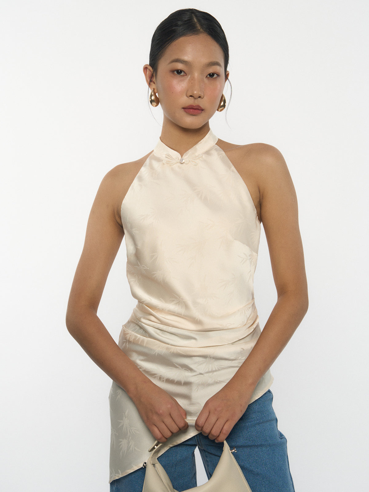 Asymmetric Halter Top