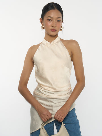 Asymmetric Halter Top