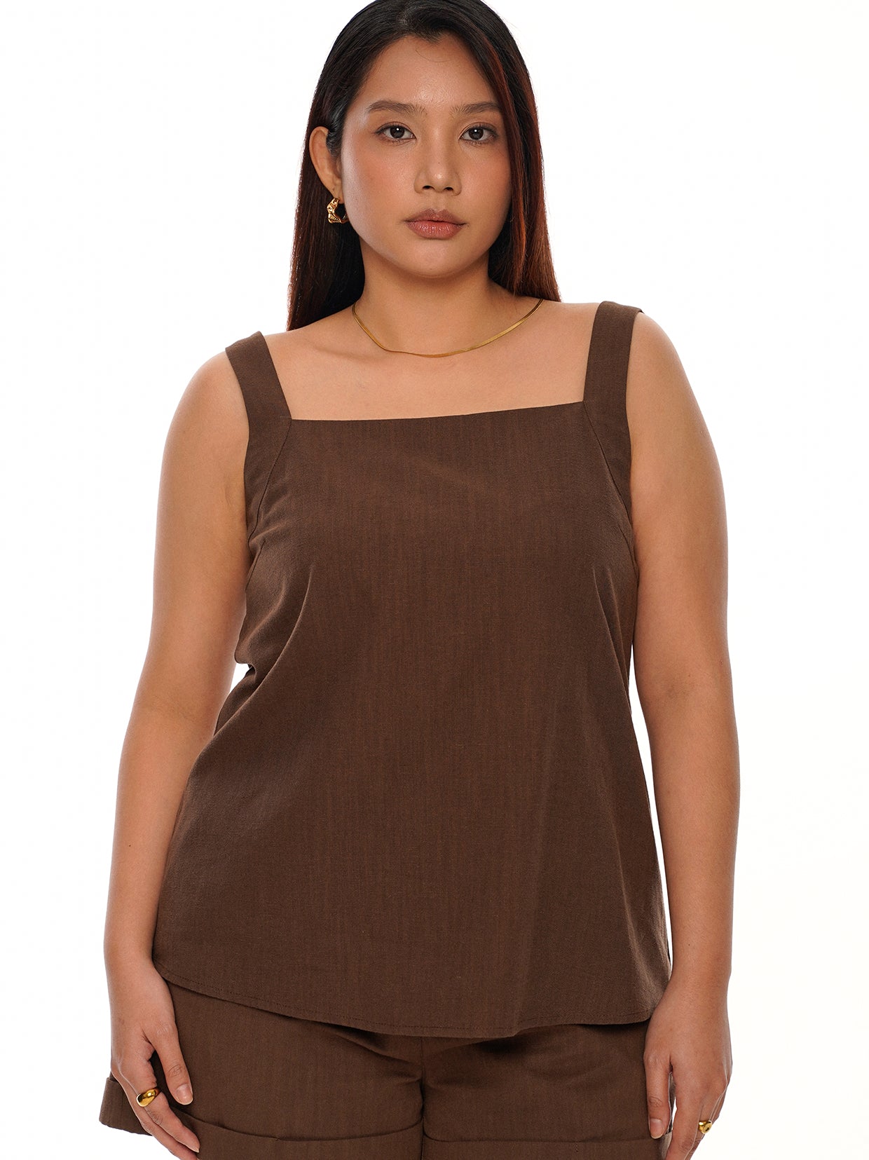Square Neck Sleeveless Top