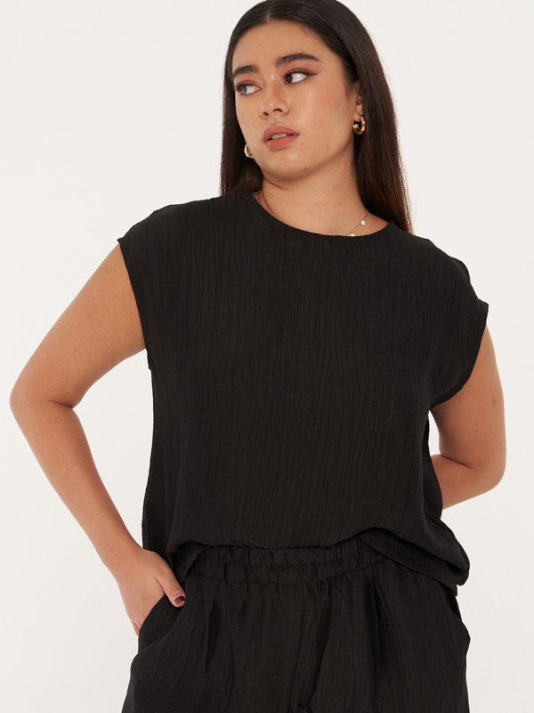 Round Neck Shell Top
