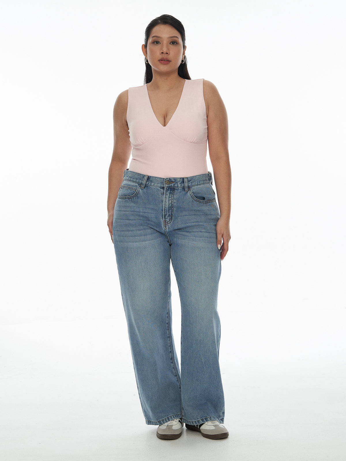 SupraSoft™ Basic Padded V-Neck Crop Top