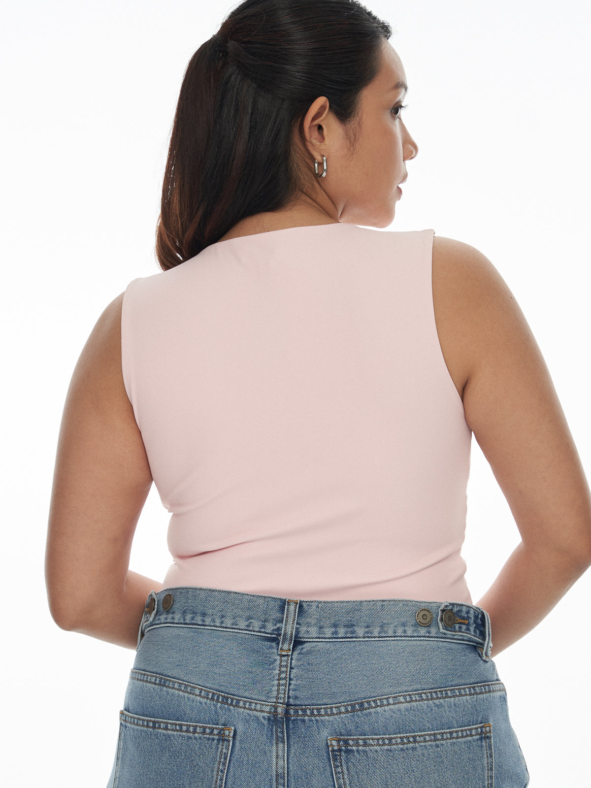 SupraSoft™ Basic Padded V-Neck Crop Top
