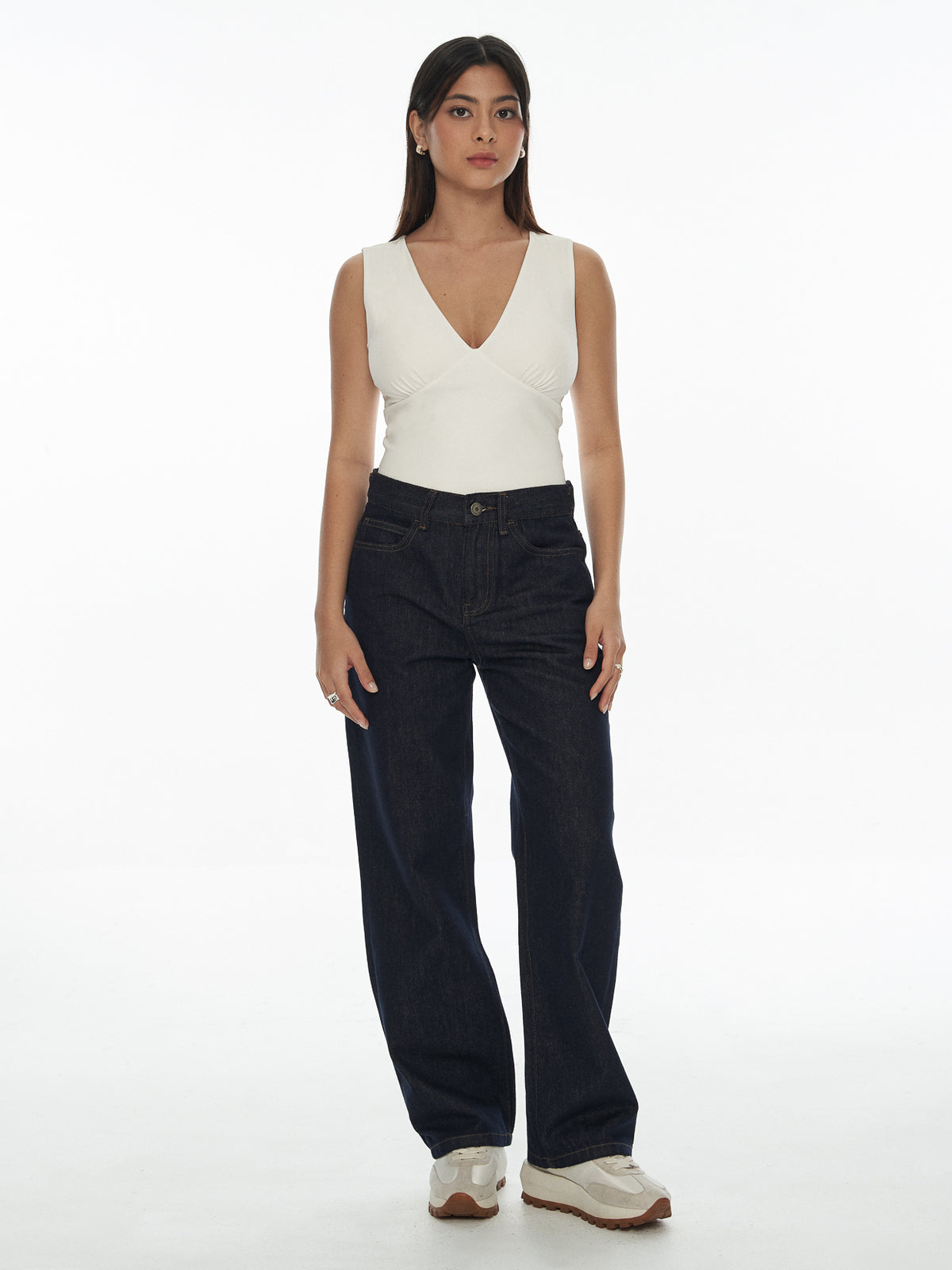 SupraSoft™ Basic Padded V-Neck Crop Top