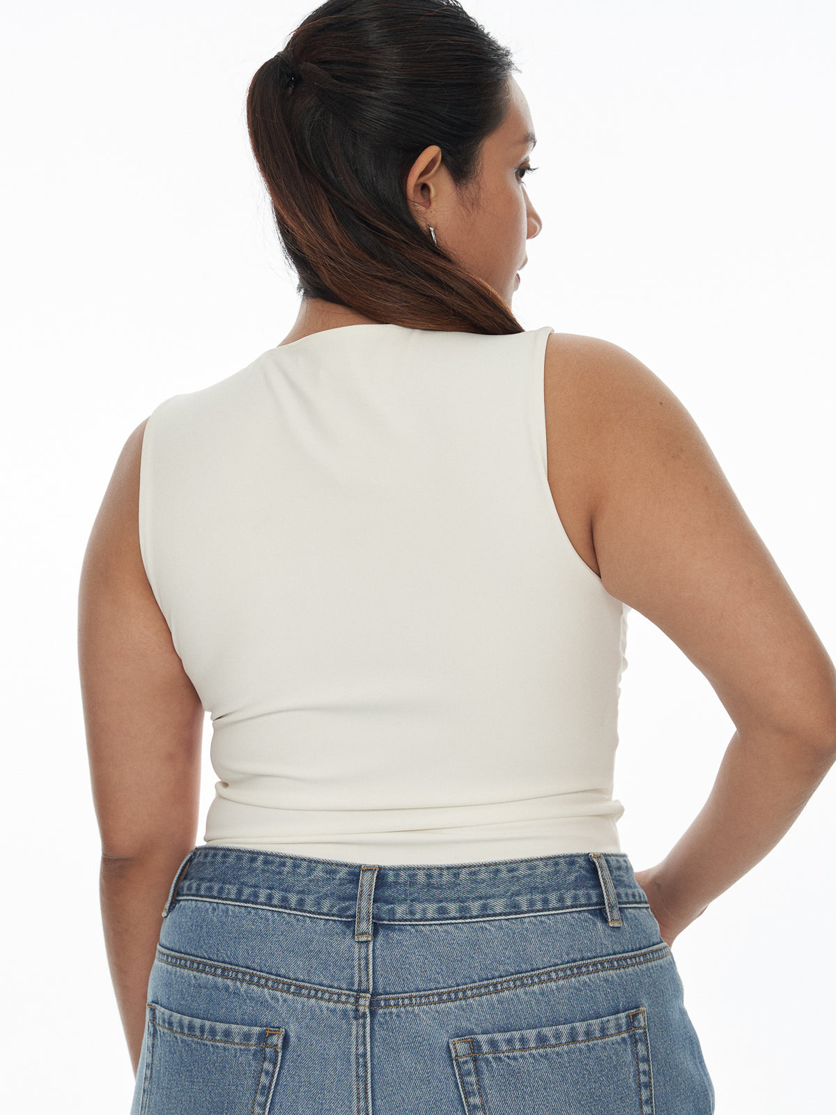 SupraSoft™ Basic Padded V-Neck Crop Top