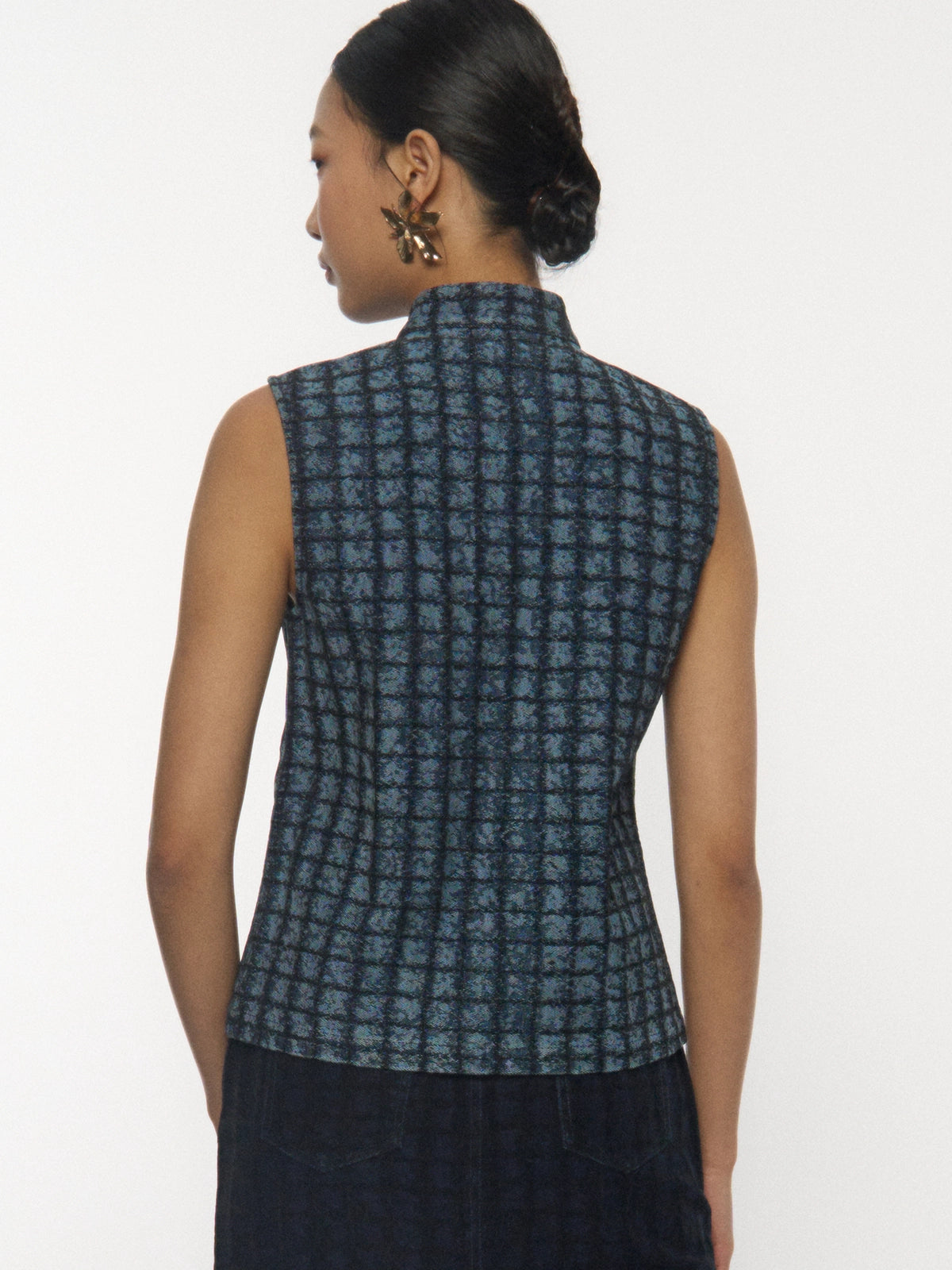 Chinese Knot Denim Top