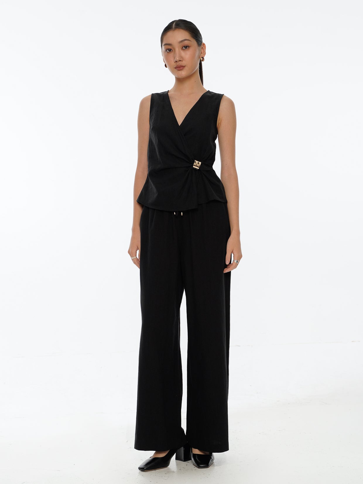 Asymmetric Wrap Top
