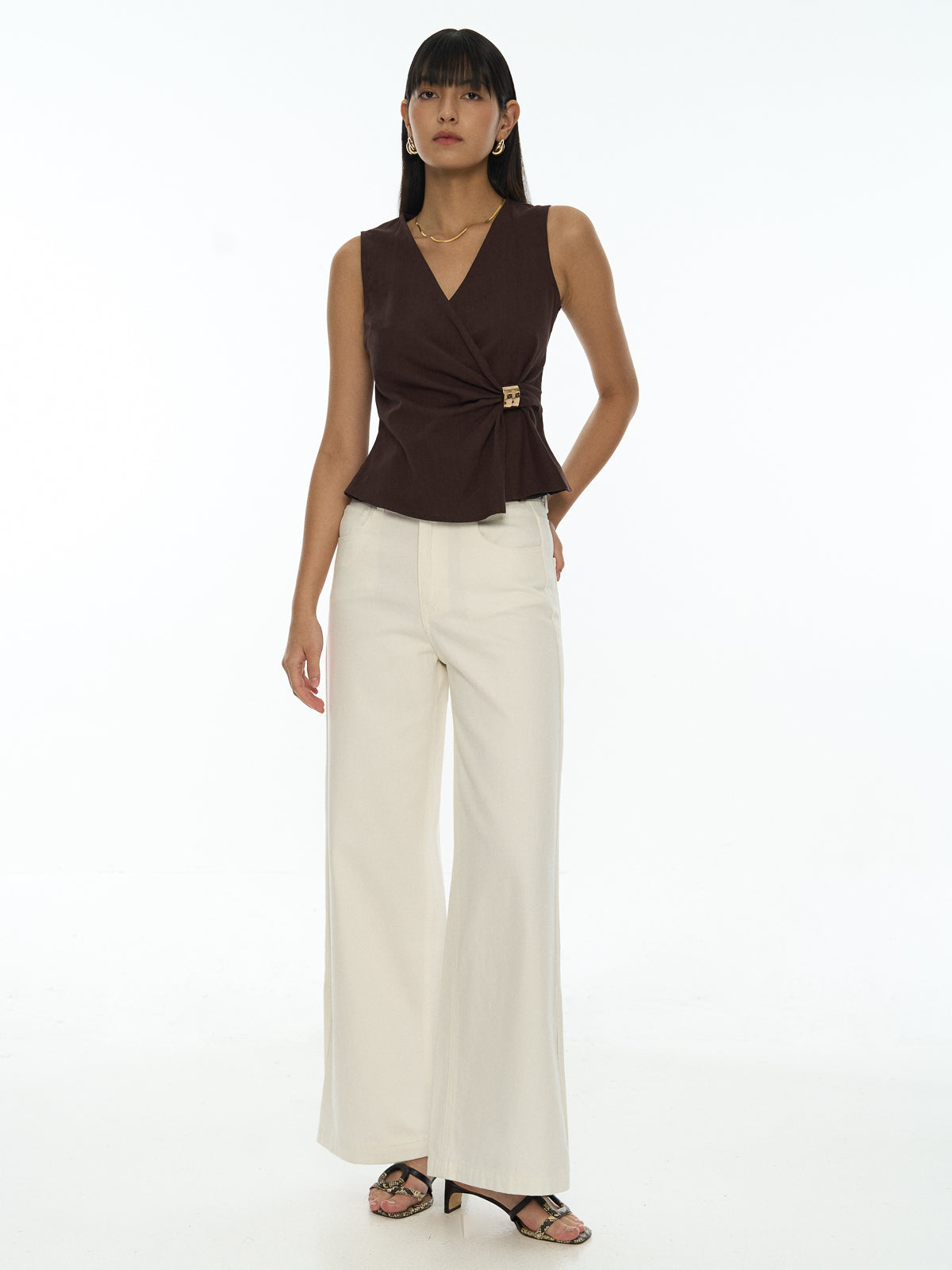 Asymmetric Wrap Top