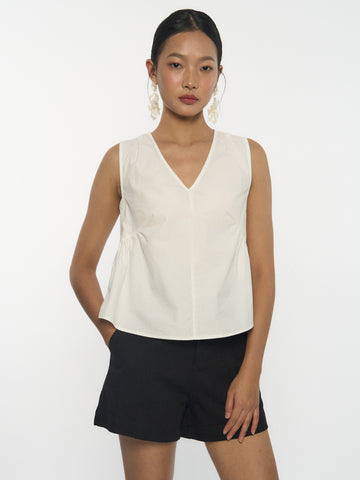 Cotton Flared Blouse