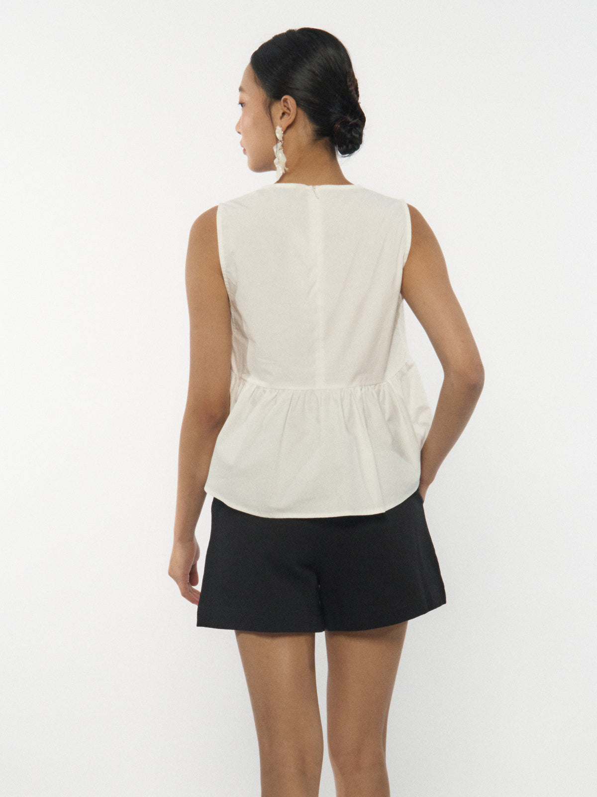 Cotton Flared Blouse