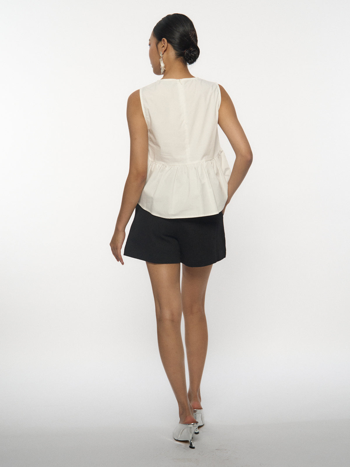 Cotton Flared Blouse