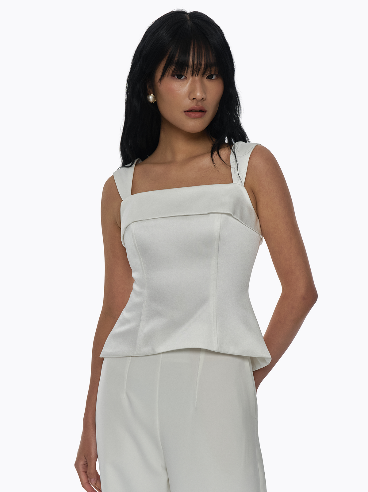 Square Neck Corset Top