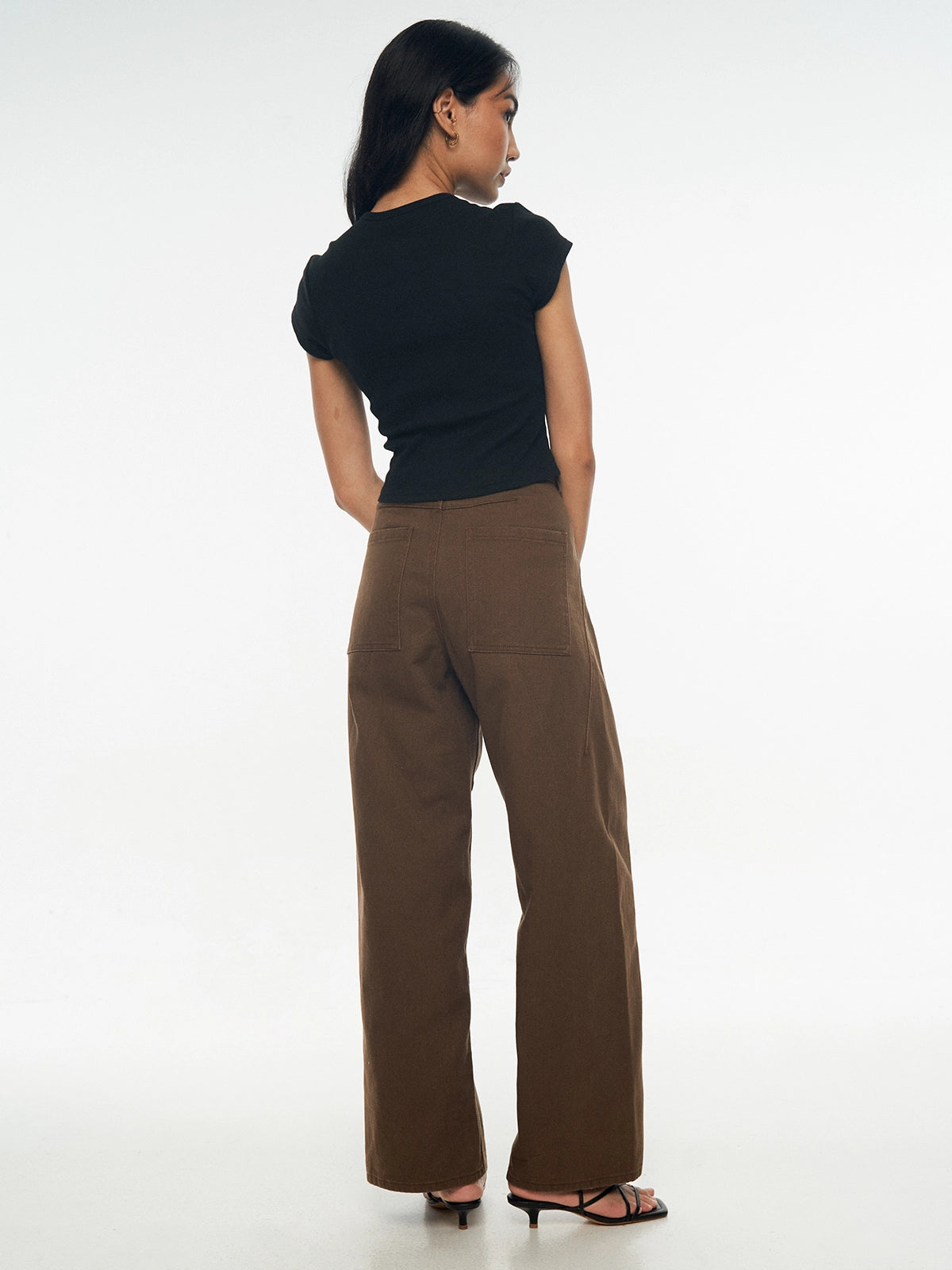 Ribbed Button-Front Knit Top