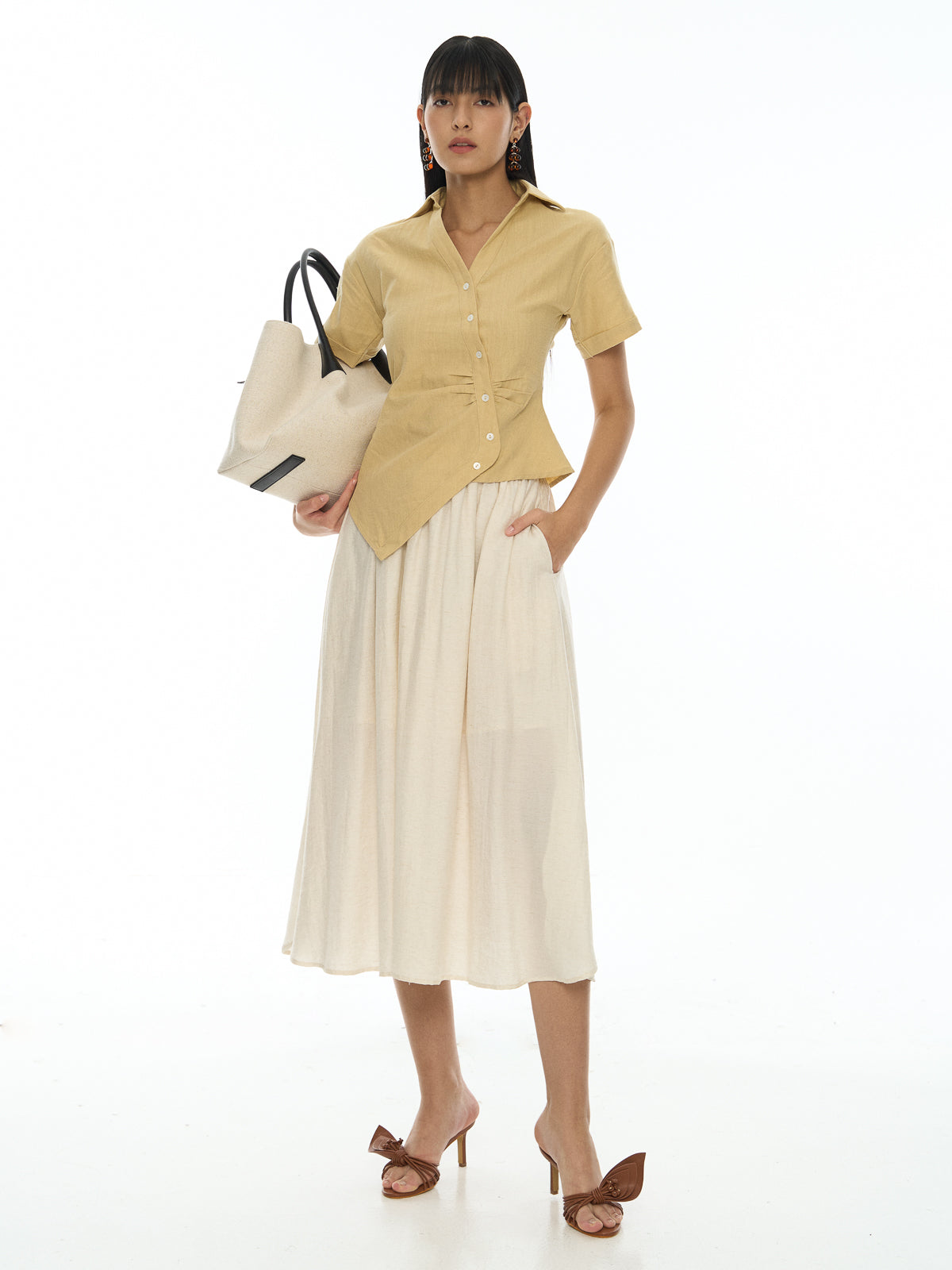 Asymmetric Button Shirt