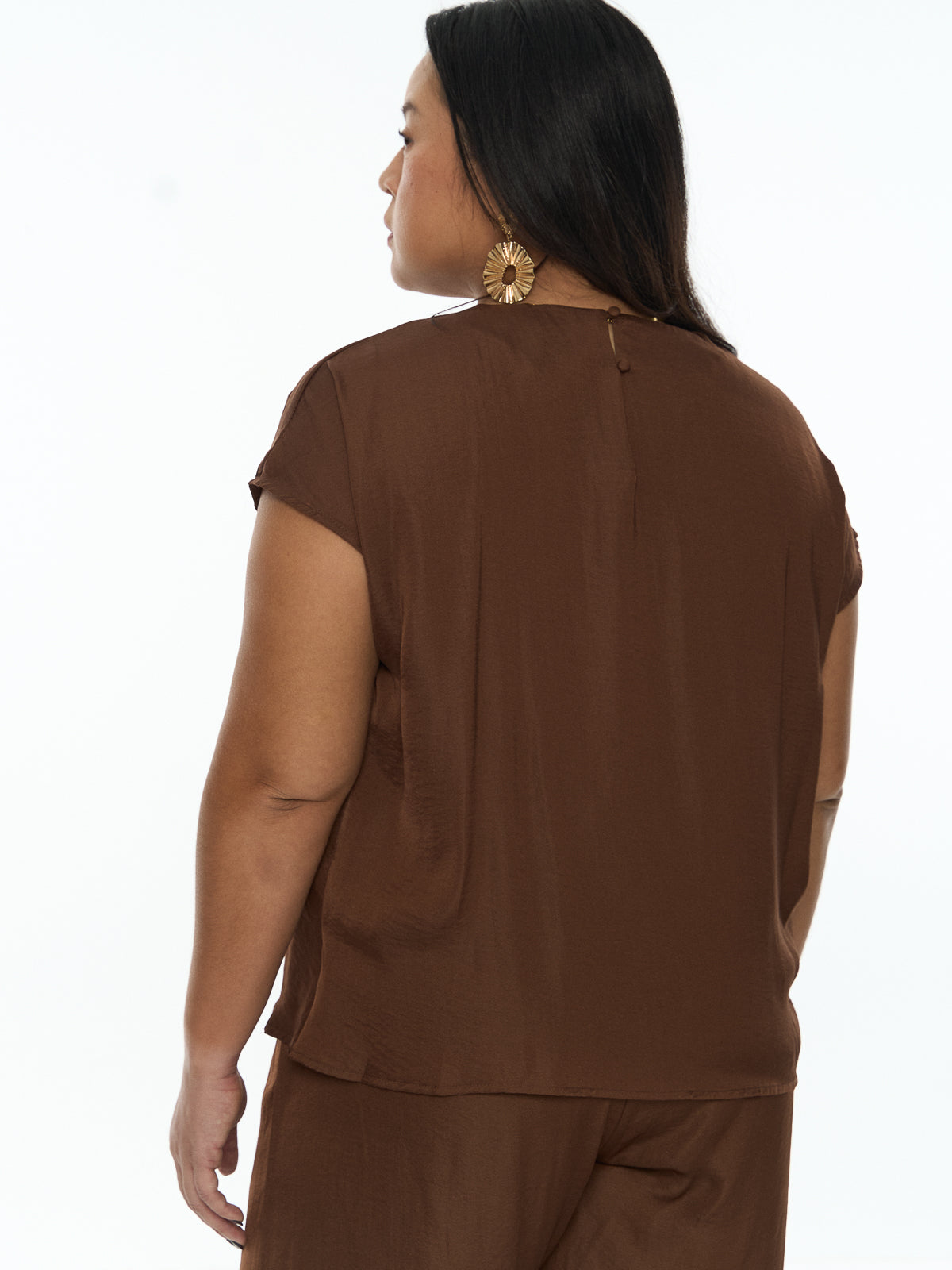 Sleeveless Draped Top