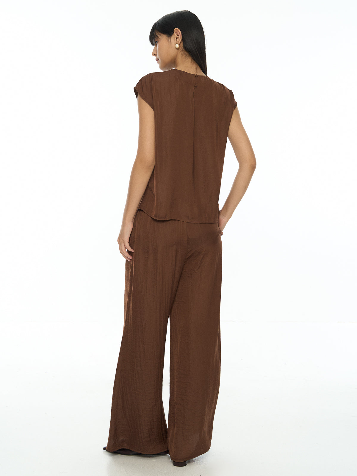 Sleeveless Draped Top