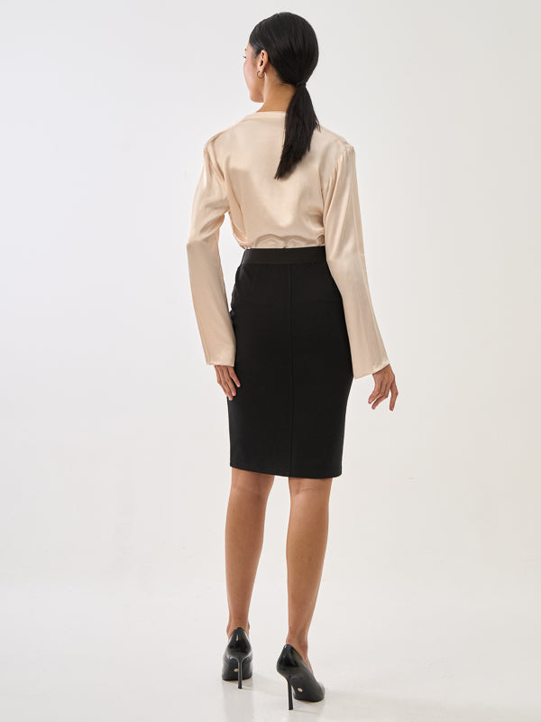 Draped Neck Top
