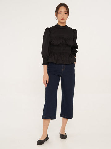 Elastic Puff Long Sleeve Top