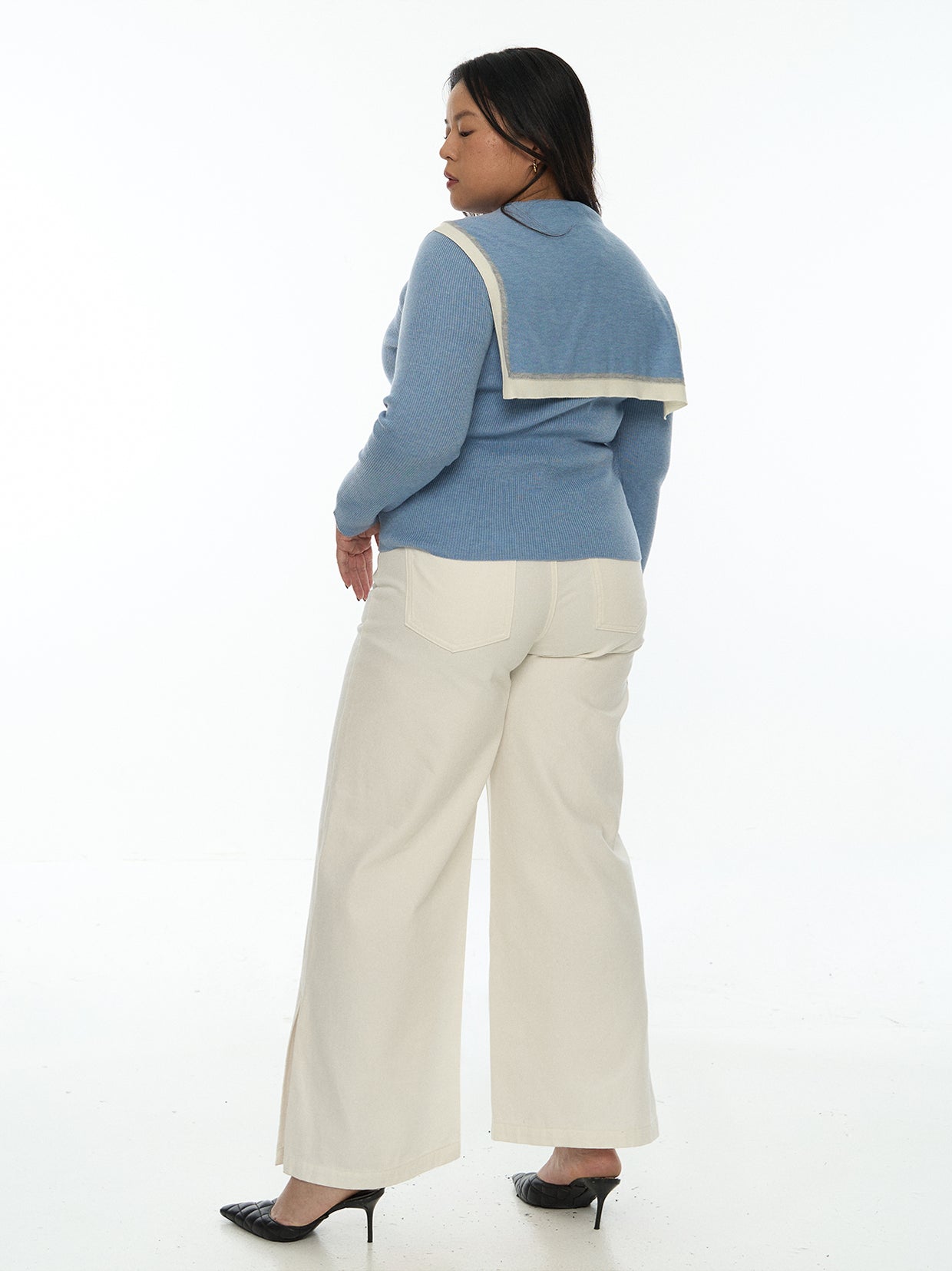 Sailor Collar Knit Top