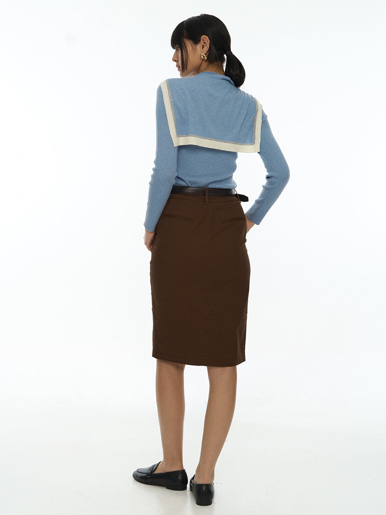 Sailor Collar Knit Top