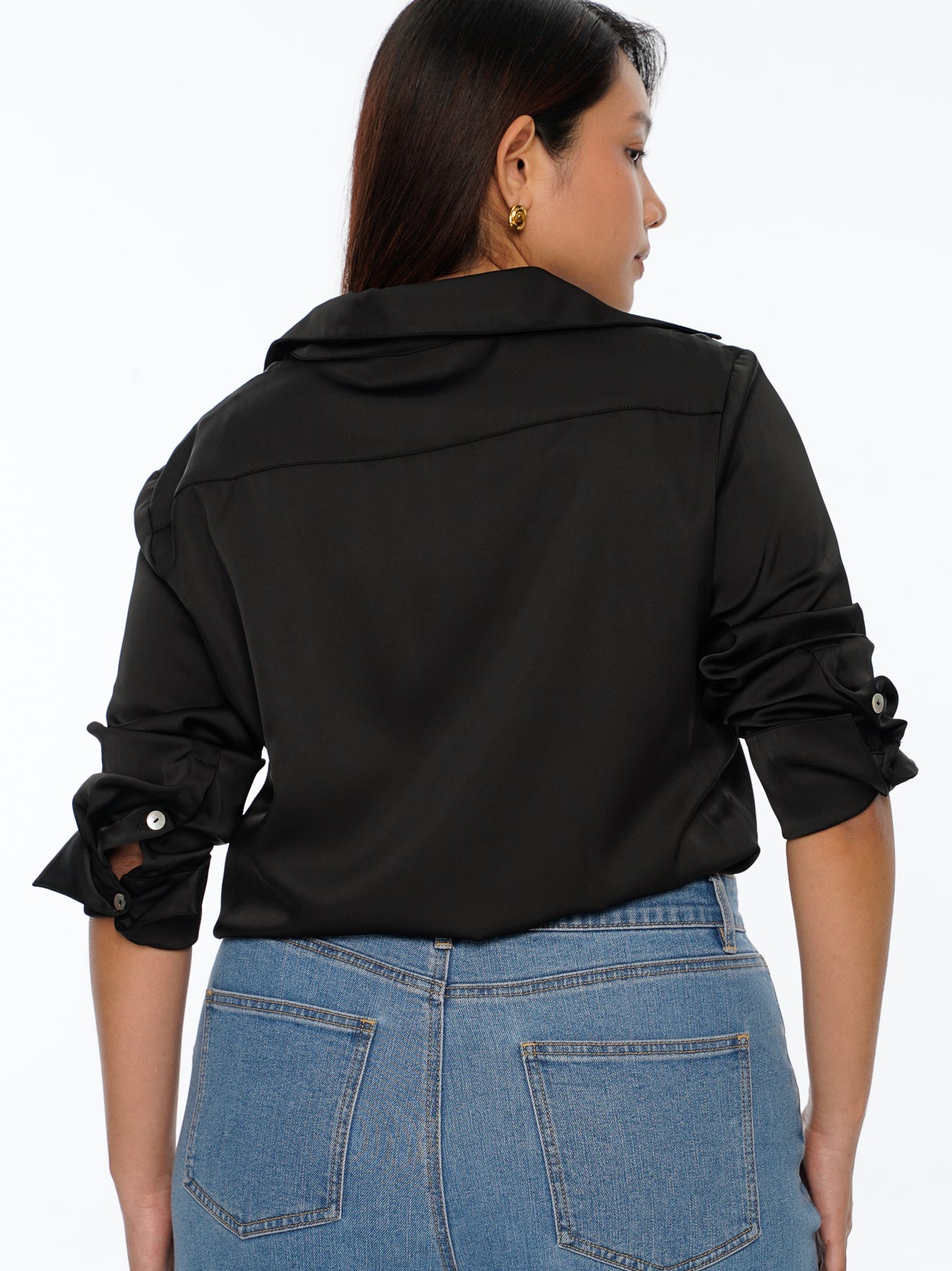 Satin Button Shirt