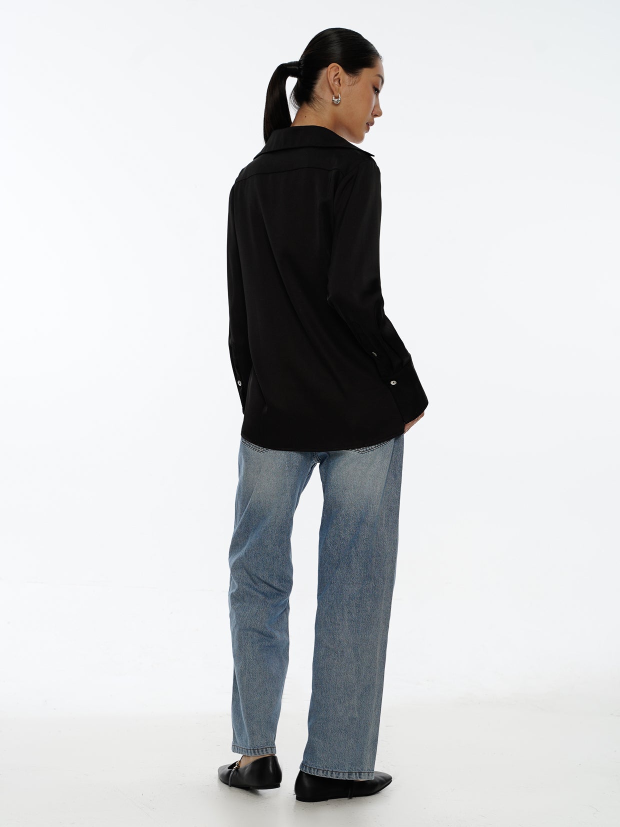 Satin Button Shirt