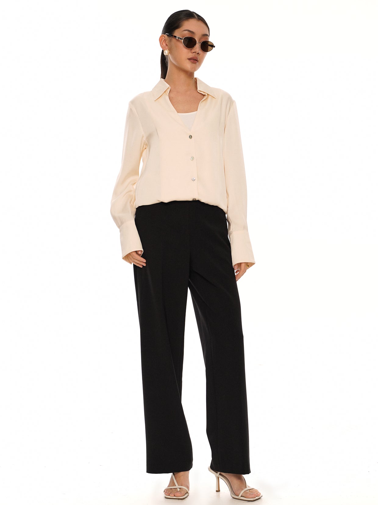Satin Button Shirt