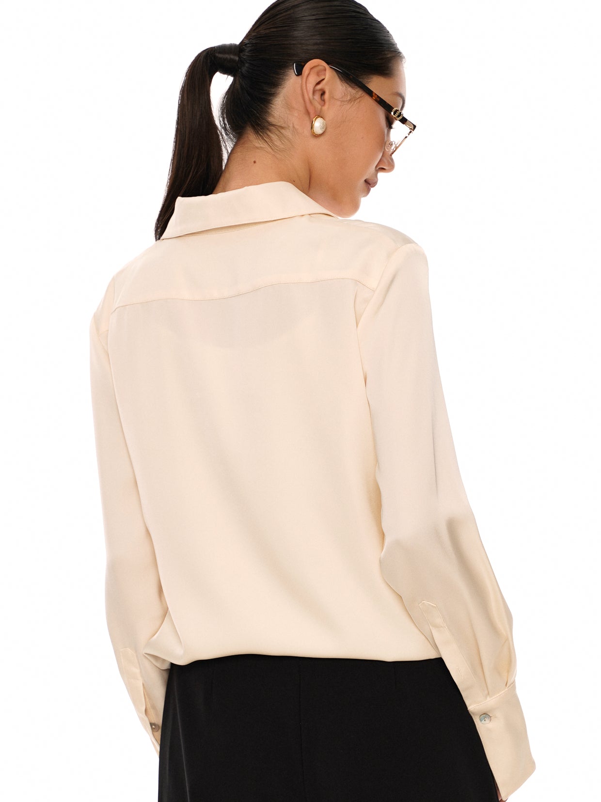 Satin Button Shirt