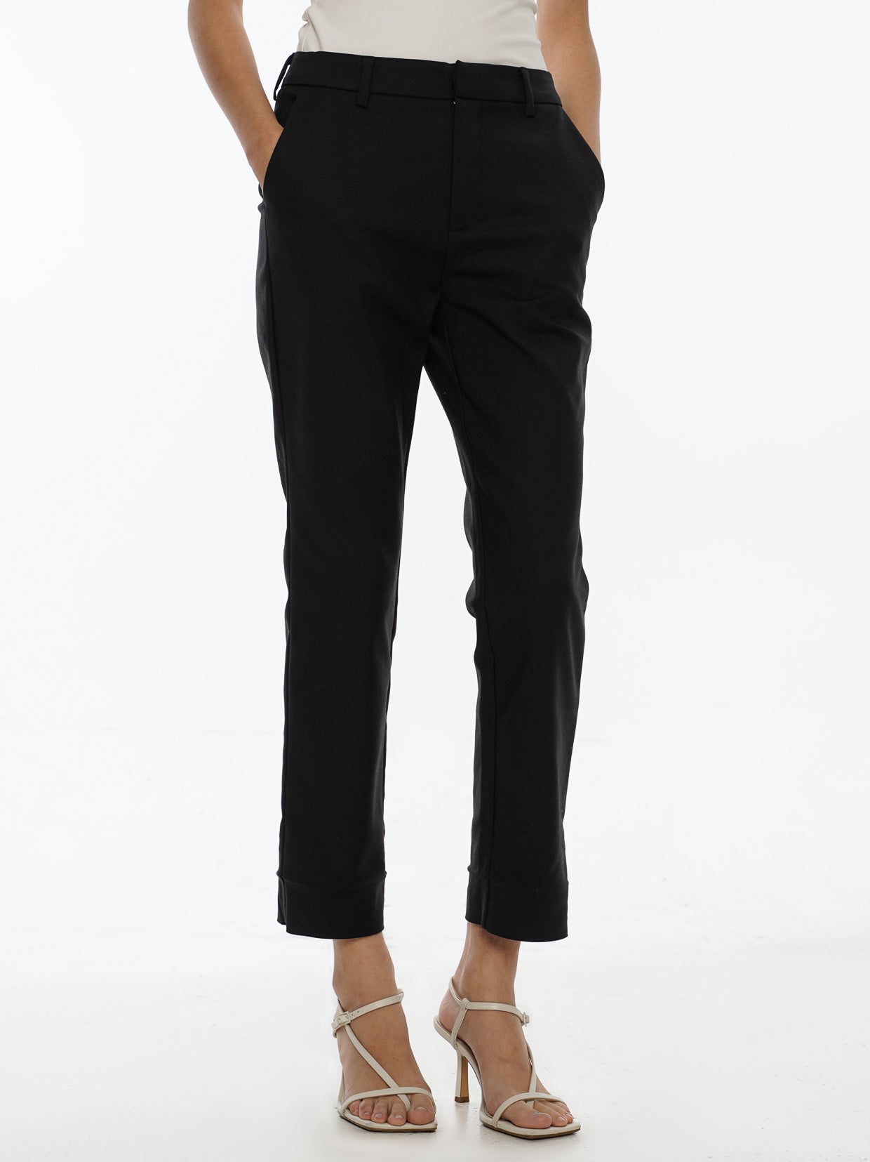 Power Suits 2.0 Adjustable Hem Pants-Black
