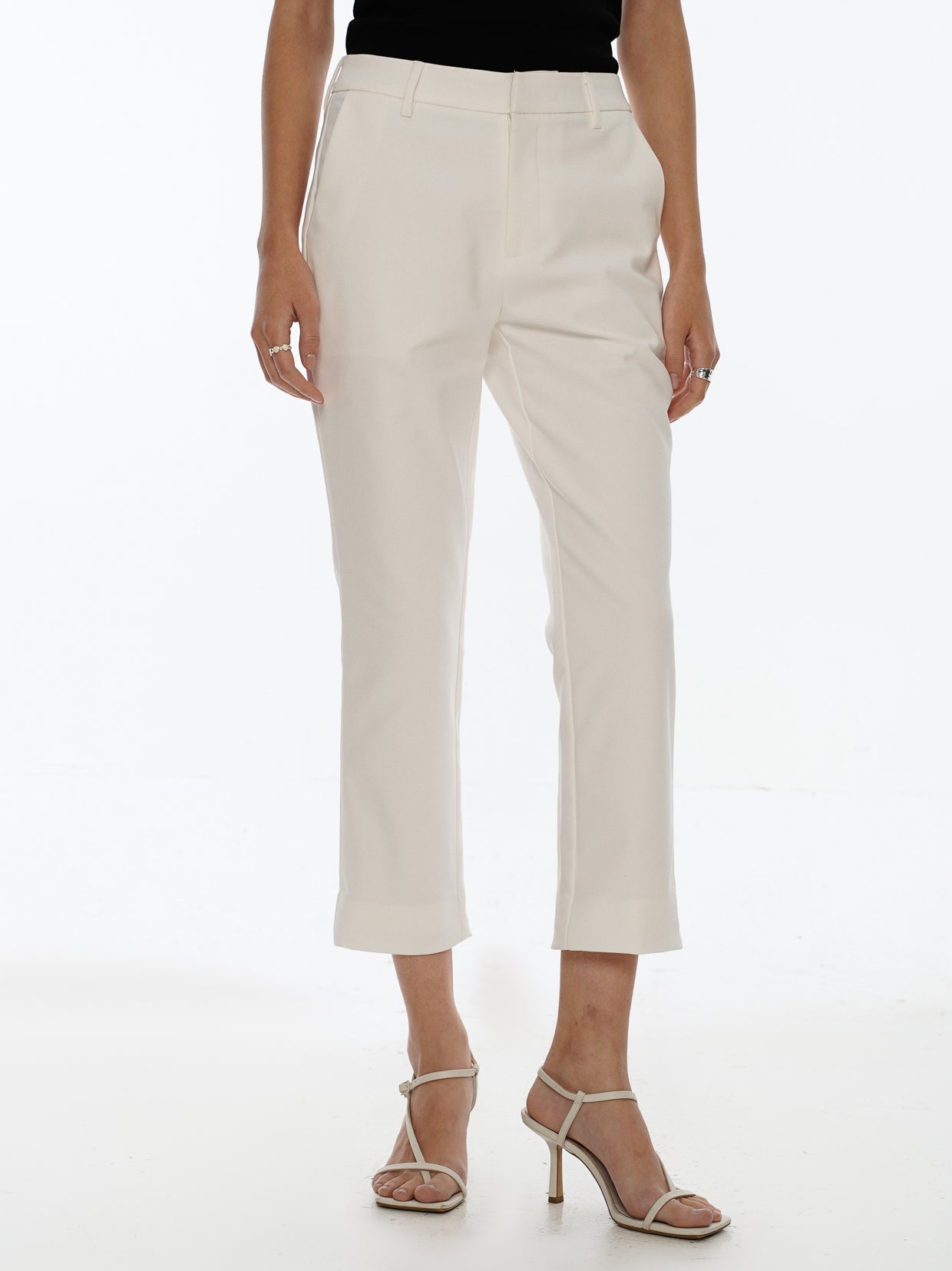 Power Suits 2.0 Adjustable Hem Pants-White