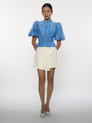 Asymmetric Wrap Skort