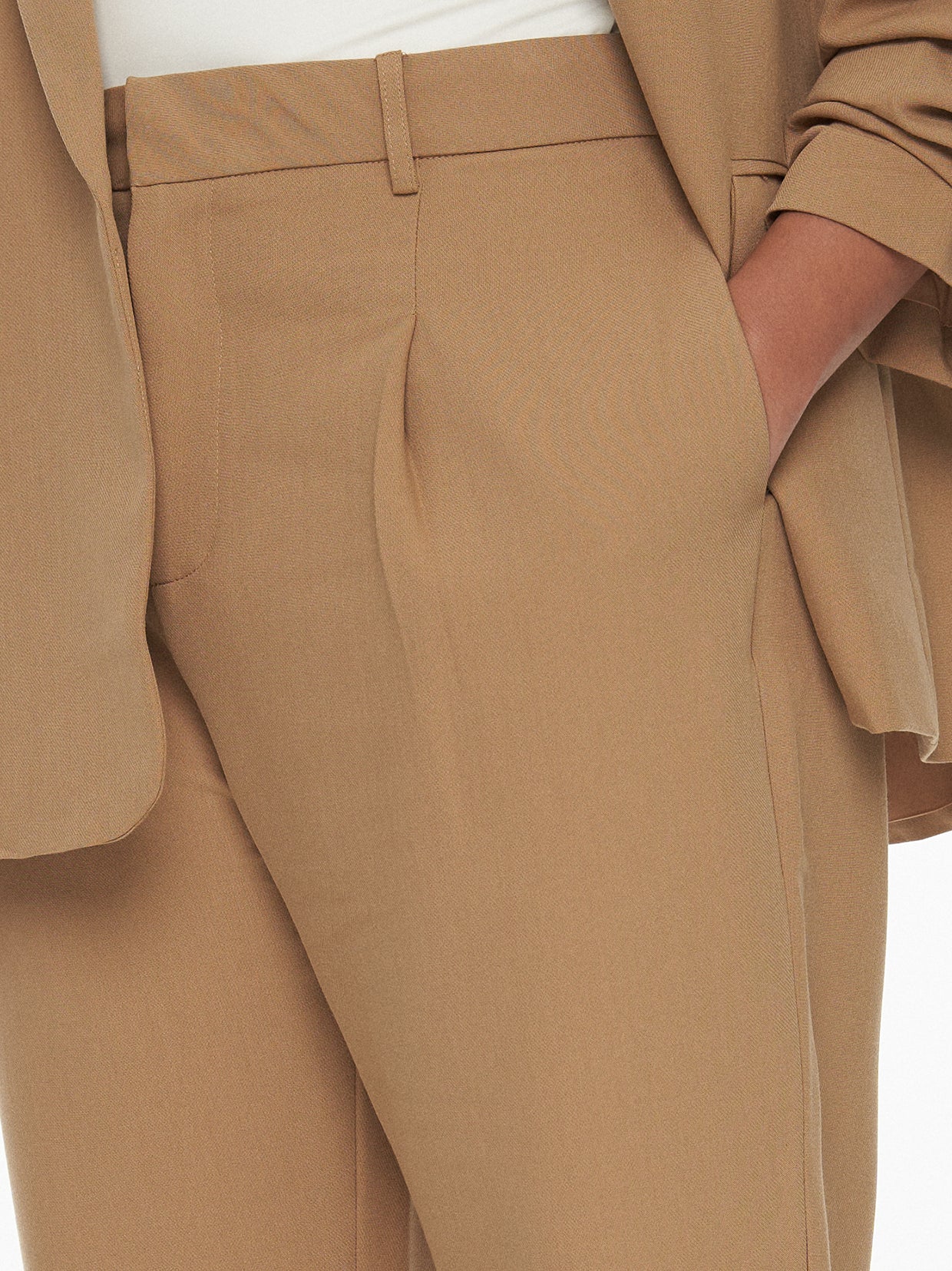 Chriselle Tailored Pants-Camel