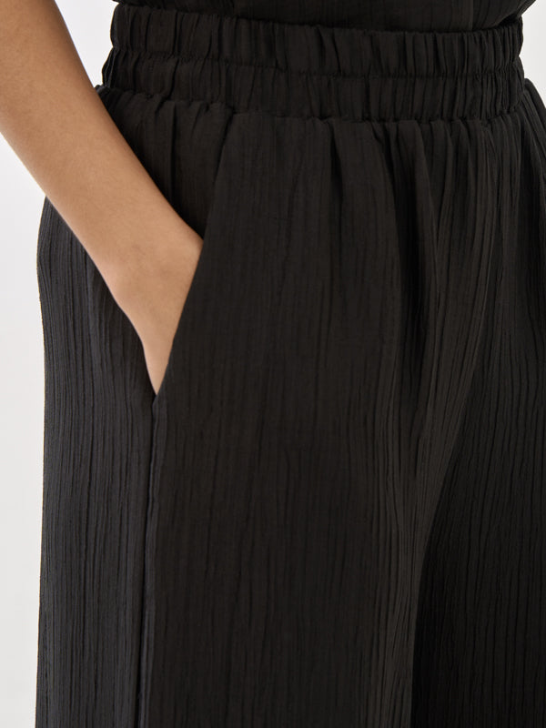 Pleated Straight Leg Pants