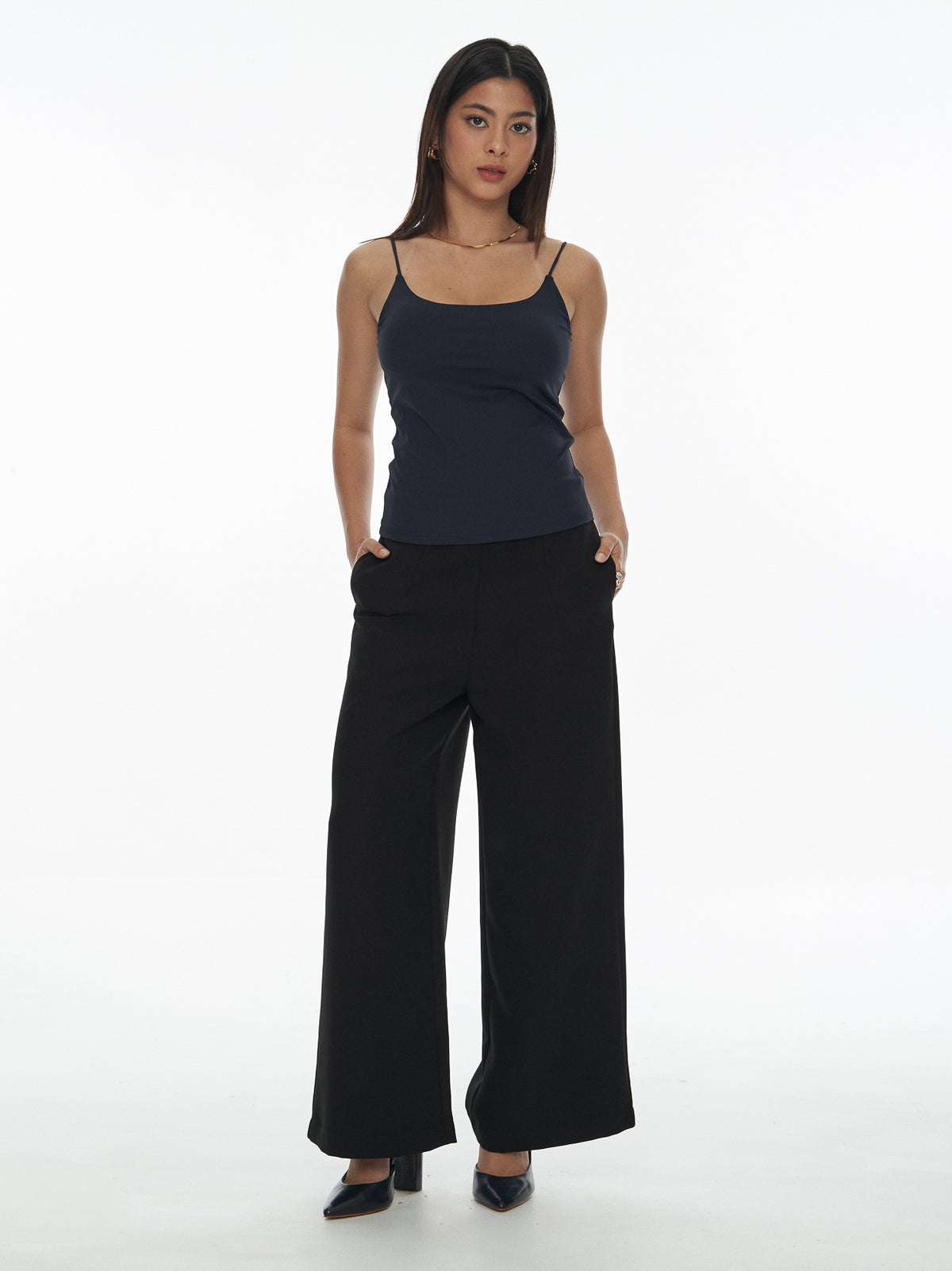 Tailored Straight Cut Pants