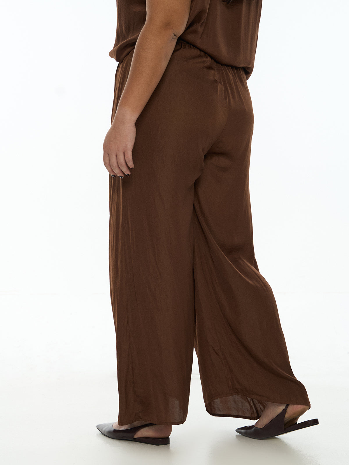 Elastic High Waist Pants
