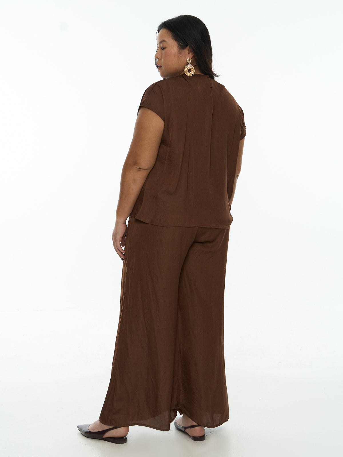 Elastic High Waist Pants