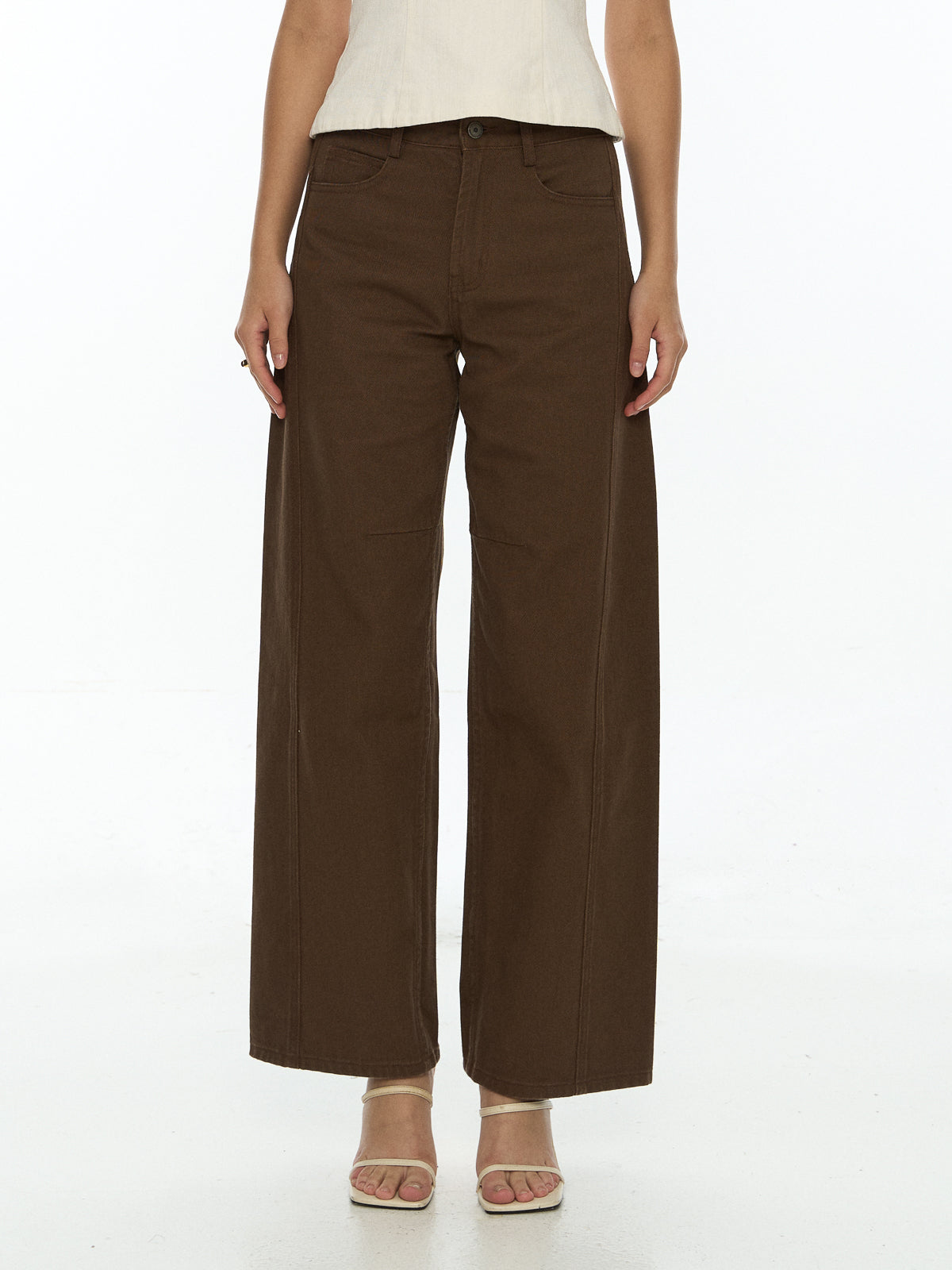 Mid Waist Wide Leg Jeans