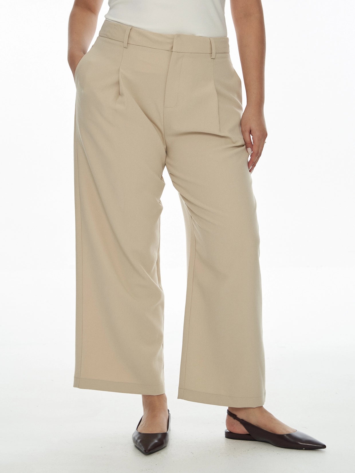 Chriselle Tailored Pants 2.0-Sand