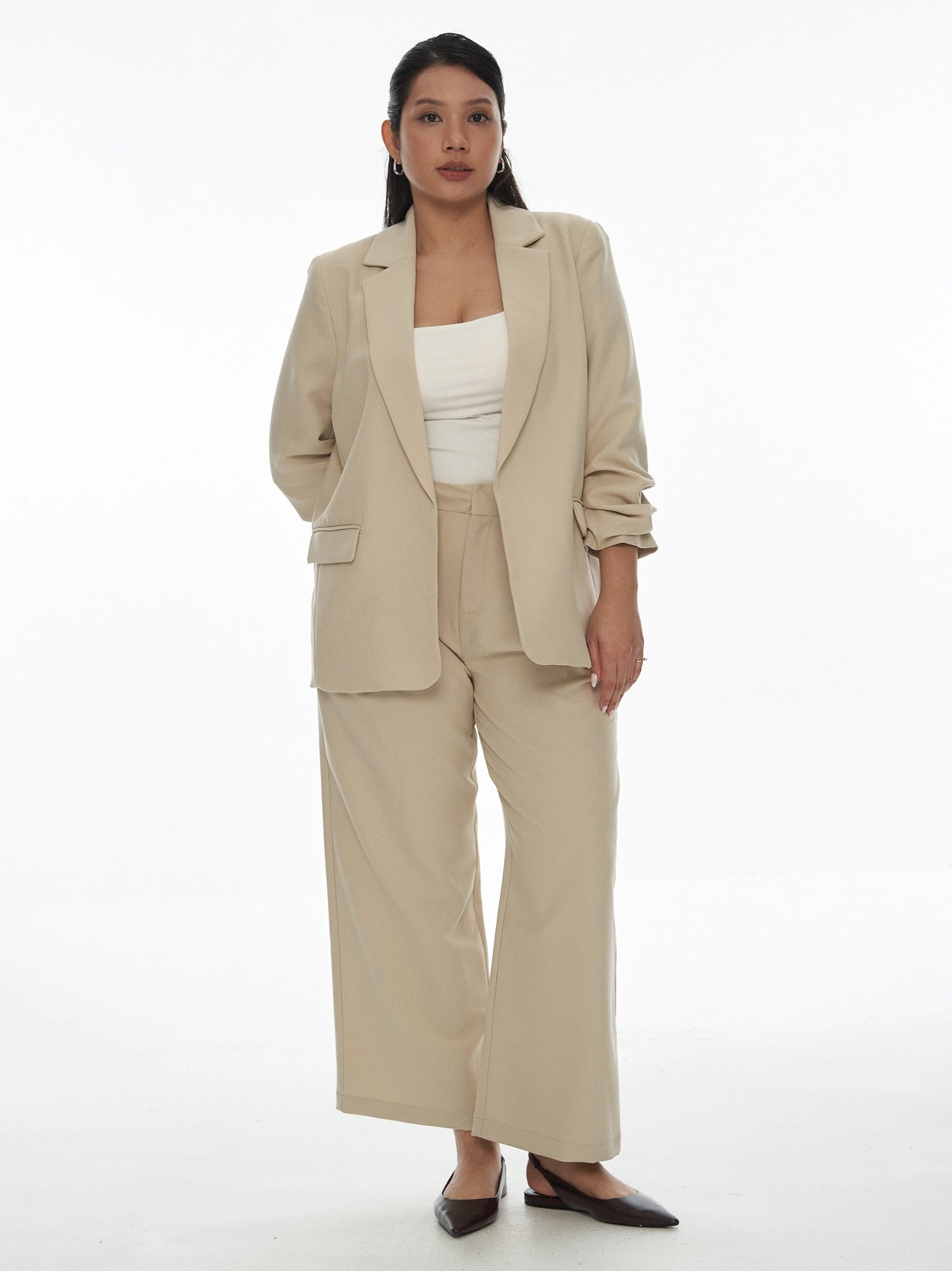 Chriselle Tailored Pants 2.0-Sand