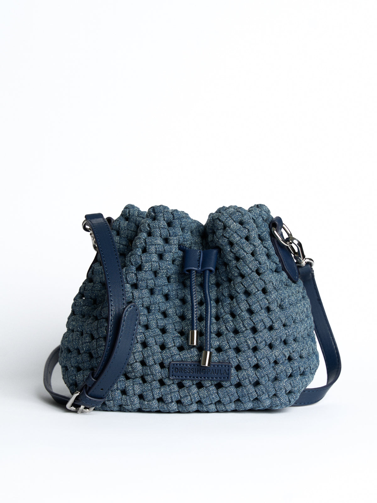 Mae Denim Mini Bucket Bag