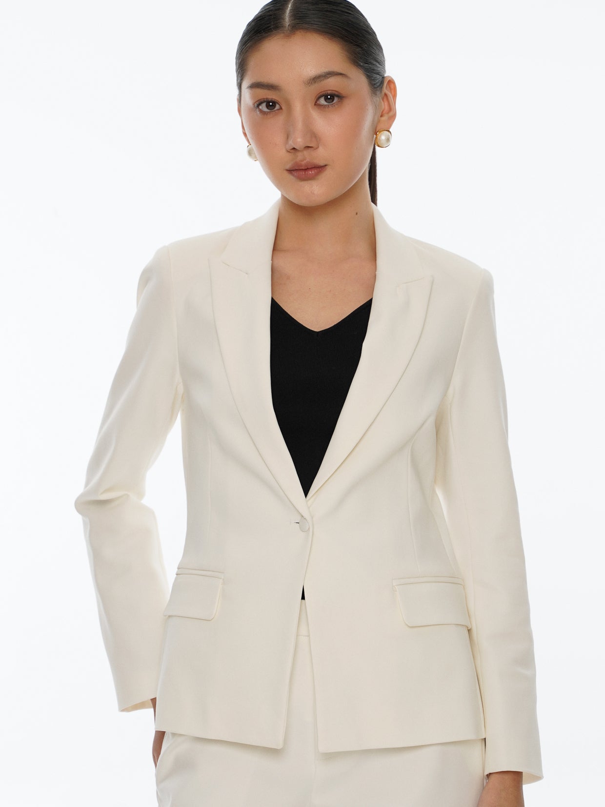 Power Suits Blazer 2.0-White