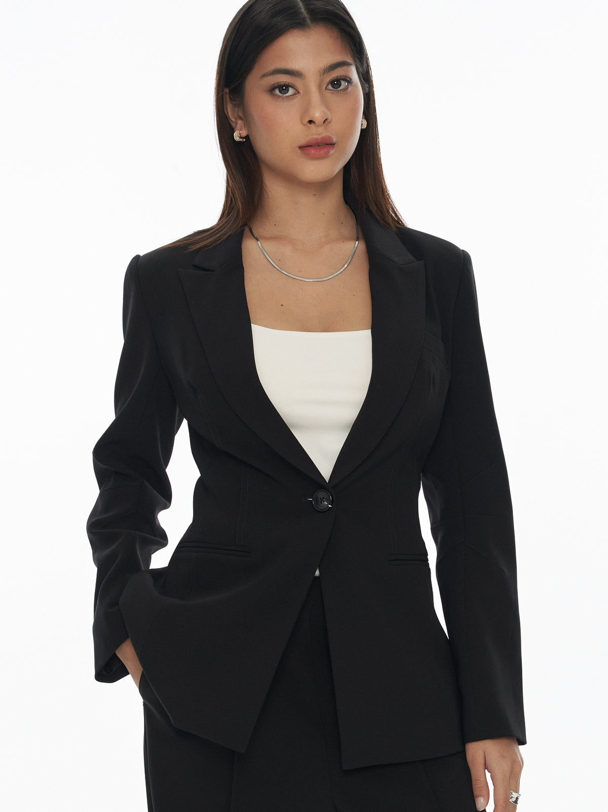 Peak Lapel Hourglass Blazer