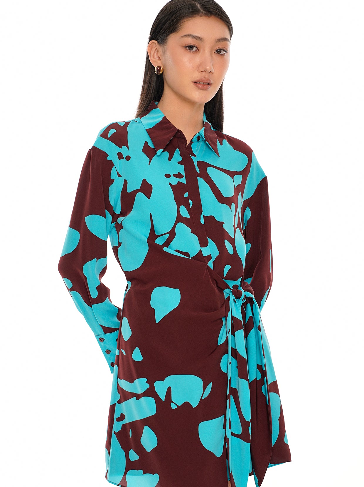 Tie-Waist Wrap Dress